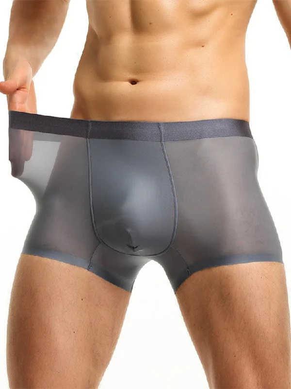 3 Pack Trackless Summer Ultra Thin Pouch Men's Trunks