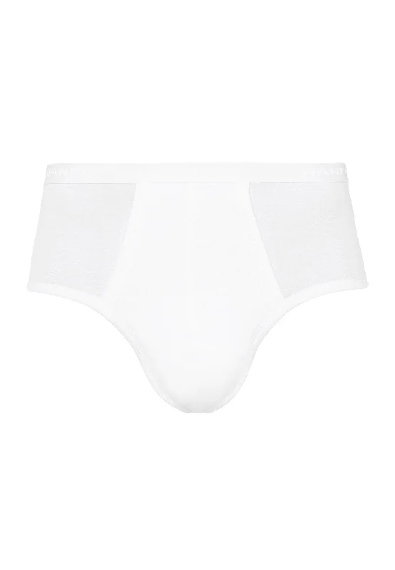 Cotton Pure Cotton Full Brief With Fly | White 73630-101