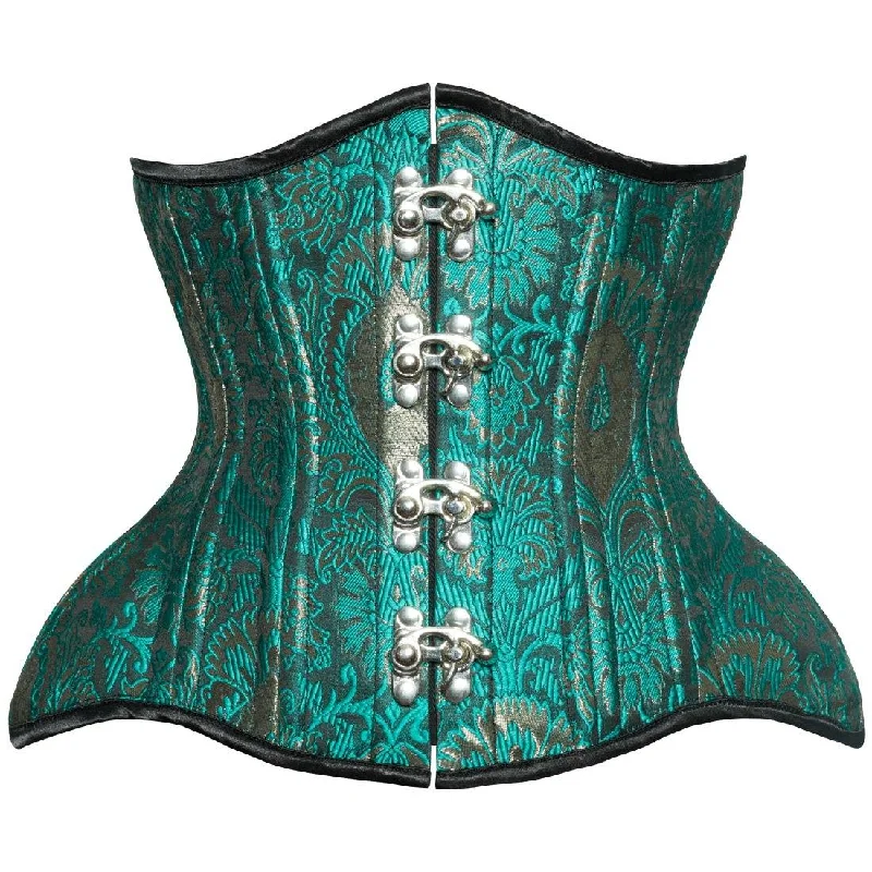 Alis Authentic Steel Boned Jacquard C-lock Underbust Waist Training Corset