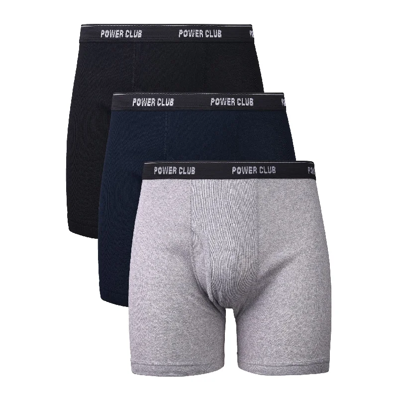 POWERCLUB MEN'S COLOR BOXER BRIEFS (BBP3500_BNG)