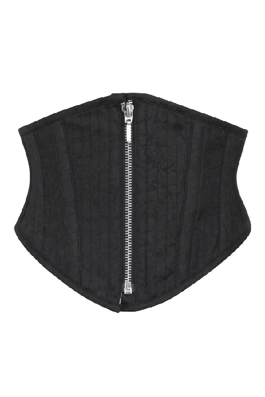 Black brocade Corset Belt