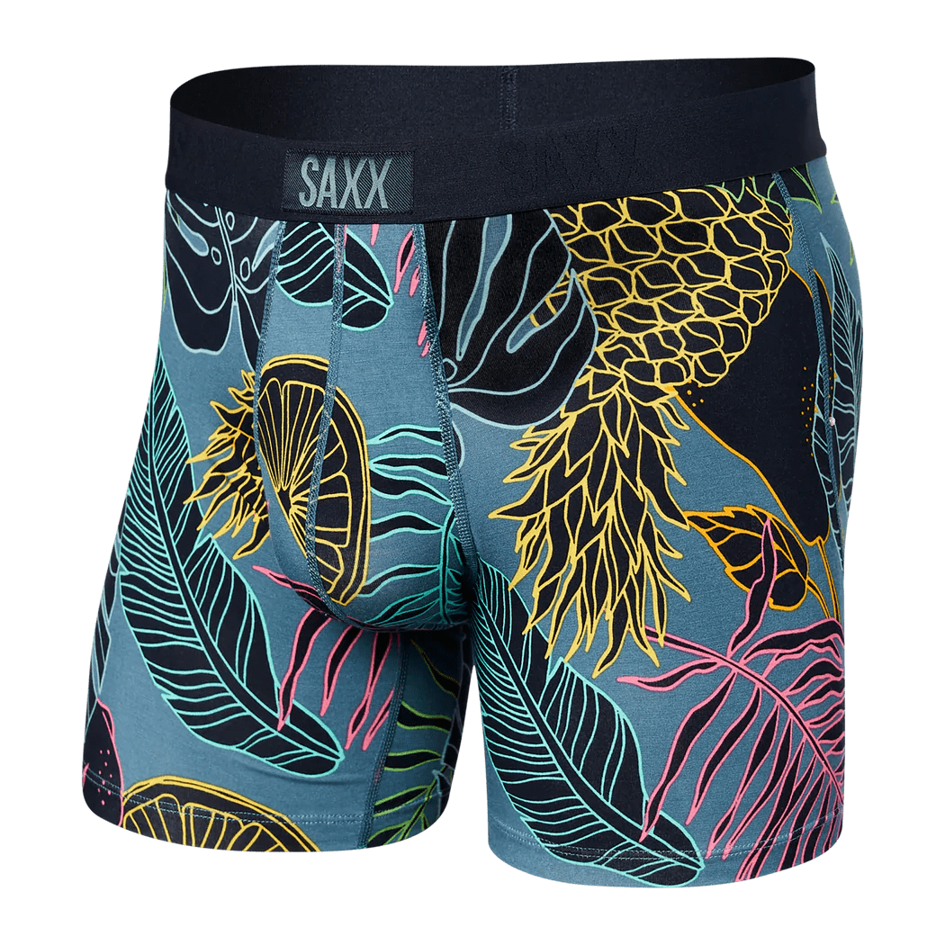 SAXX Vibe Super Soft Boxer Brief - SXBM35 ROP - Tropical Pop Storm Blue