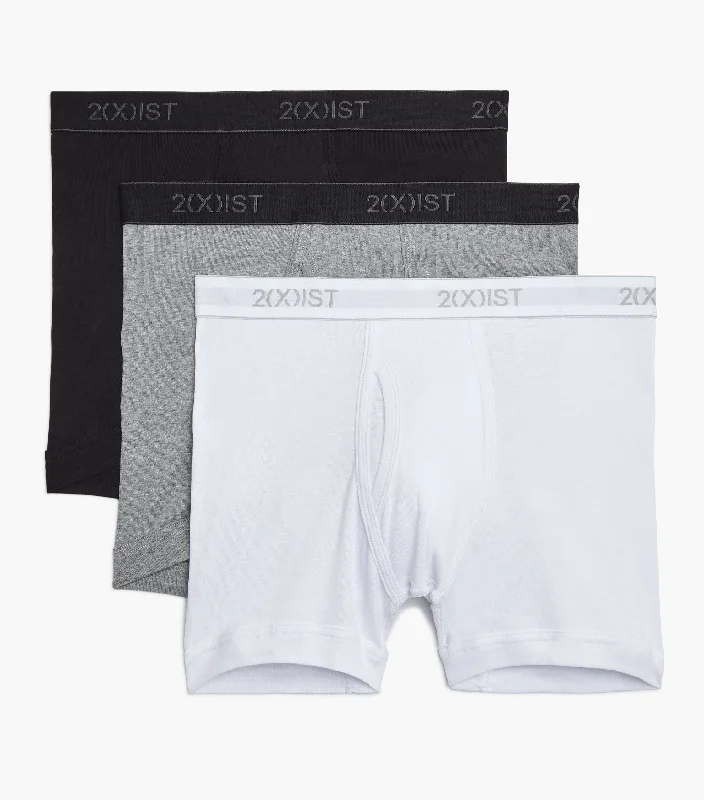 Essential Cotton Boxer Brief 3-Pack