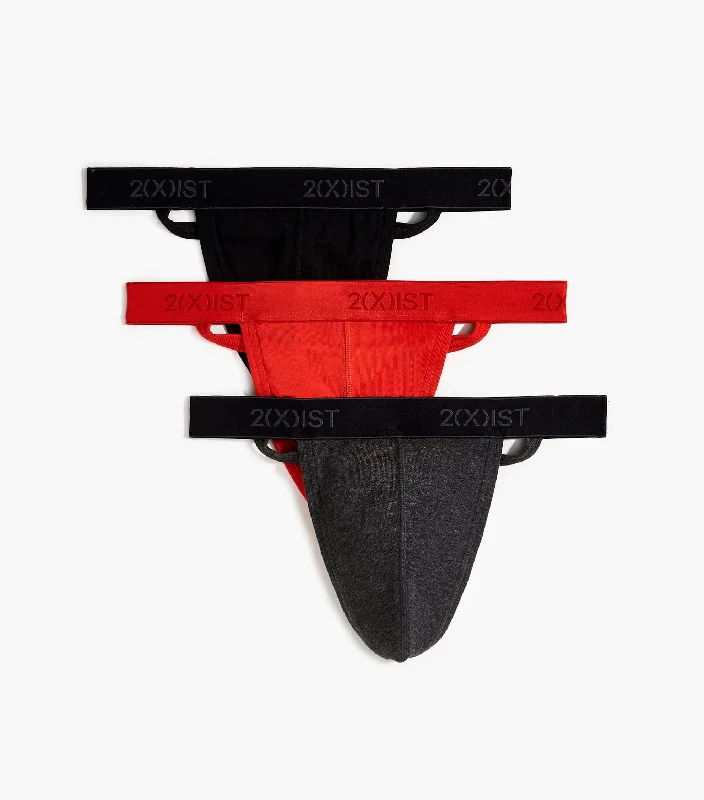 Essential Cotton Y-Back Thong 3-Pack