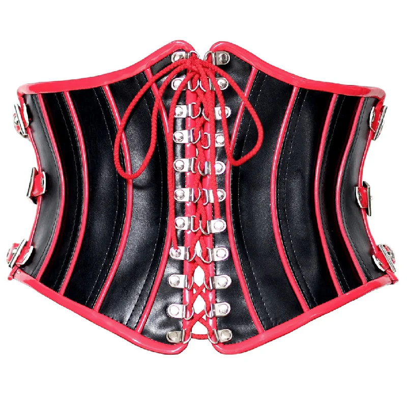 Fetish Waist Cincher In Multi Panels