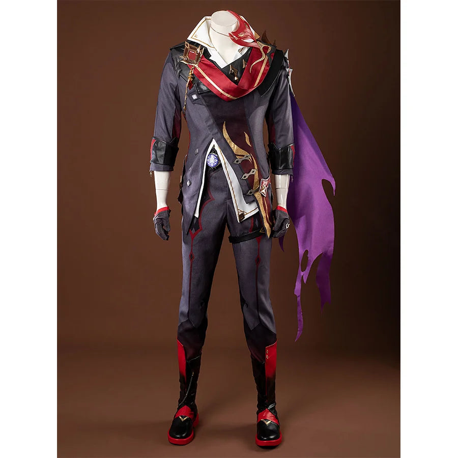 Genshin Impact Dark Tartaglia Childe Cosplay Costume C08389  AAA