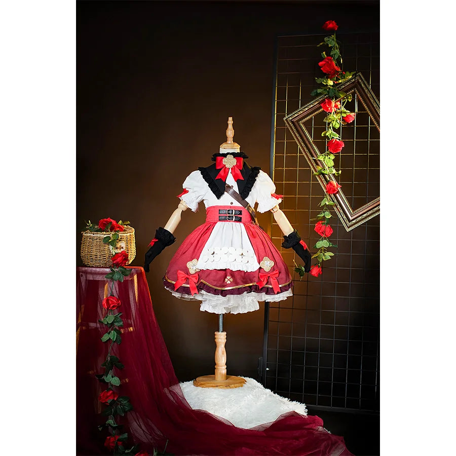 KIDS Genshin Impact Klee Blossoming Starlight Cosplay Costume Children’s wear C08263  A