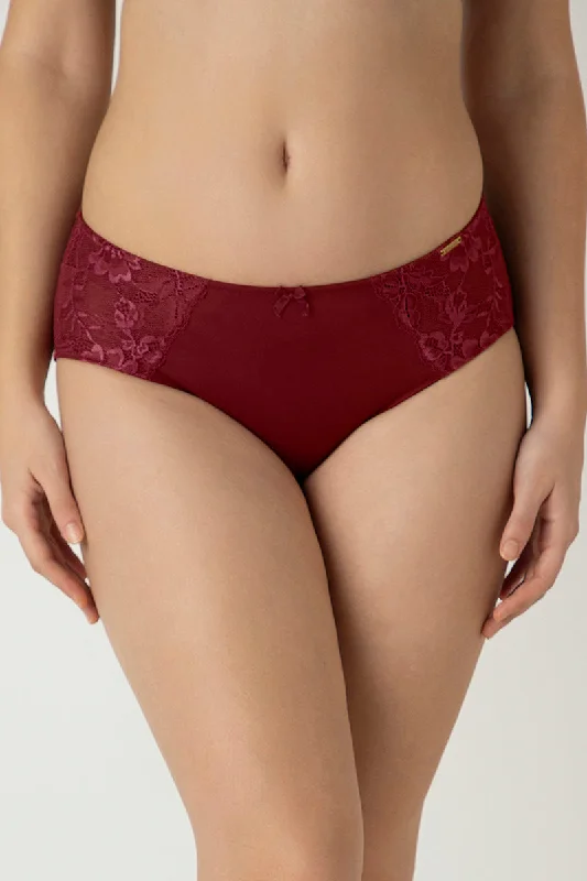 Luxe Support Hipster Panty - Windsor Wine