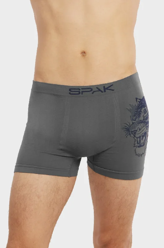 SPAK MEN'S SEAMLESS BOXER BRIEFS (MSP020)