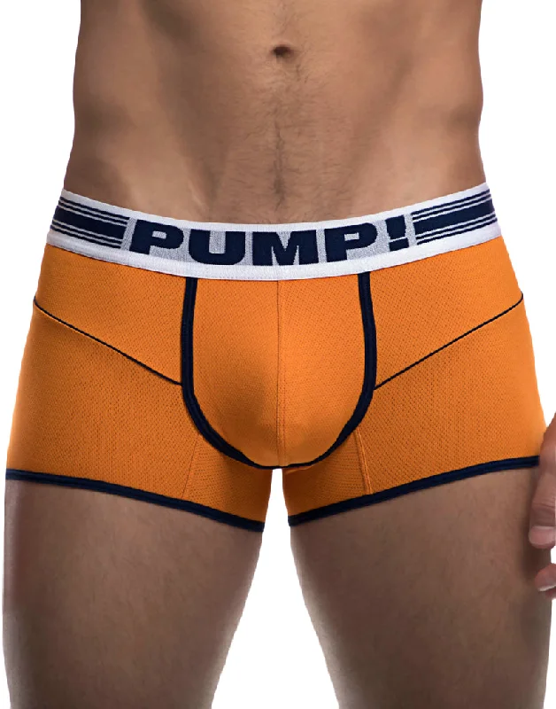 PUMP Varsity Free-Fit Low Rise Cotton Mesh Trunk Orange/White/Navy 11075