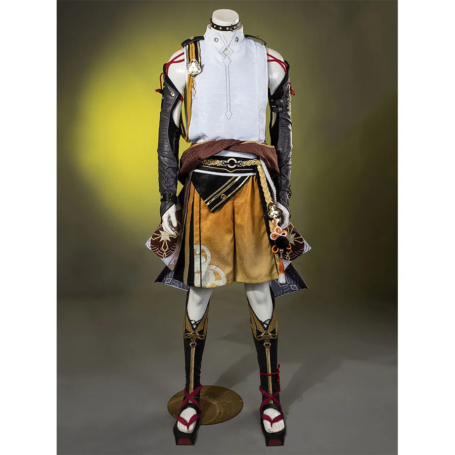 【READY TO SHIP】Genshin Impact Shikanoin Heizou Cosplay Costume/Shoes C07486  AAA