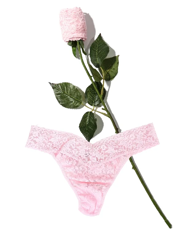 Signature Lace Original Rise Thong Rose Bliss Pink