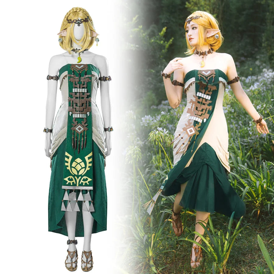 The Legend of Zelda: Tears of the Kingdom Hyrule "Princess" Zelda Cosplay Costume C08179