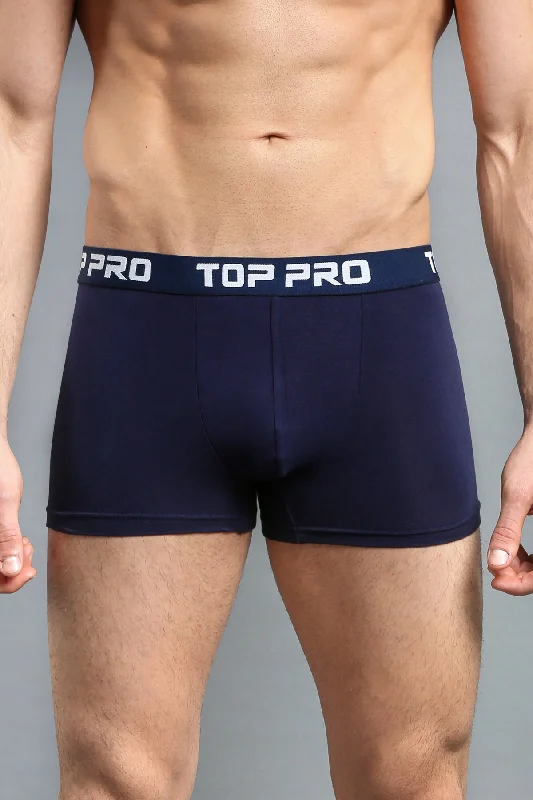 TOP PRO MEN'S STRETCH BOXER TRUNKS (TPUB200_NAVY)