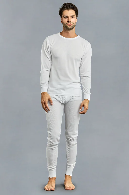 KNOCKER MEN'S THERMAL UNDERWEAR (TU001_WHITE)