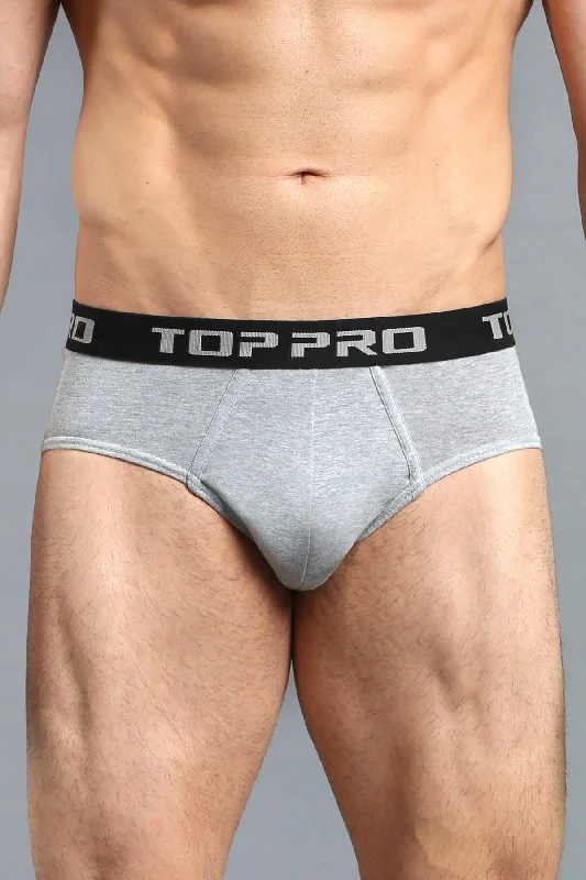 TOP PRO MEN'S STRETCH BIKINI BRIEFS (TUB400_GR/H)