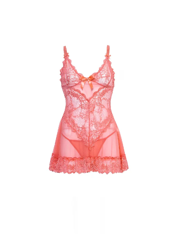 Curvy Valentine Lacey Babydoll