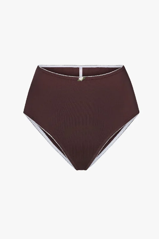 HIGH RISE UNDERWEAR IN MOCHA