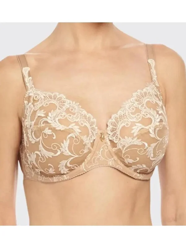 Lise Charmel Dressing Floral 3-Part Full Coverage Bra in Ambre Nacre color