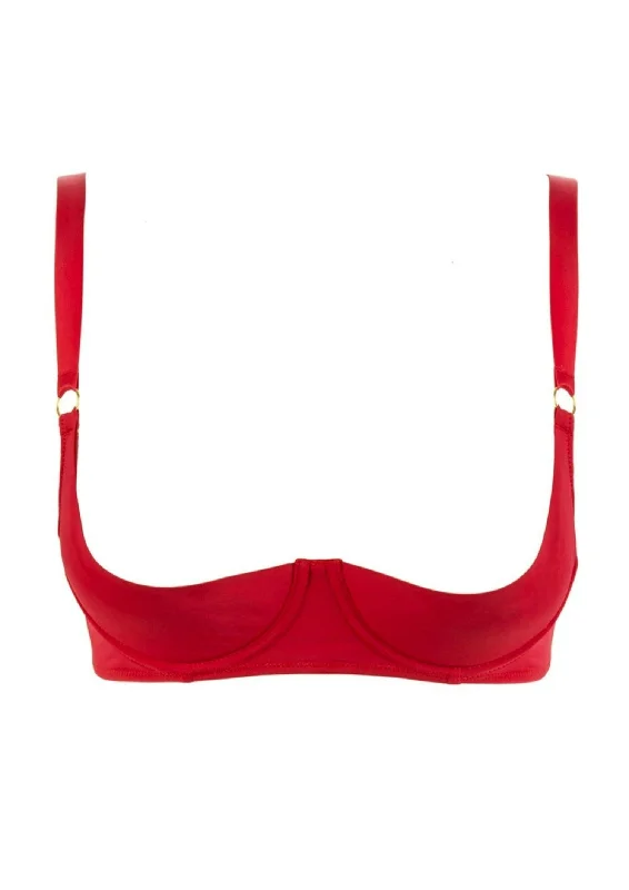 Tapage Nocturne (Red) 1/4 Cup Bra