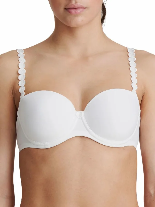 Tom Padded Strapless Bra - White