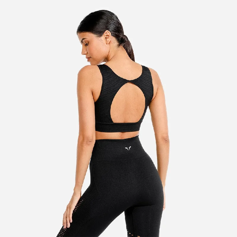 Meta Sports Bra - Black