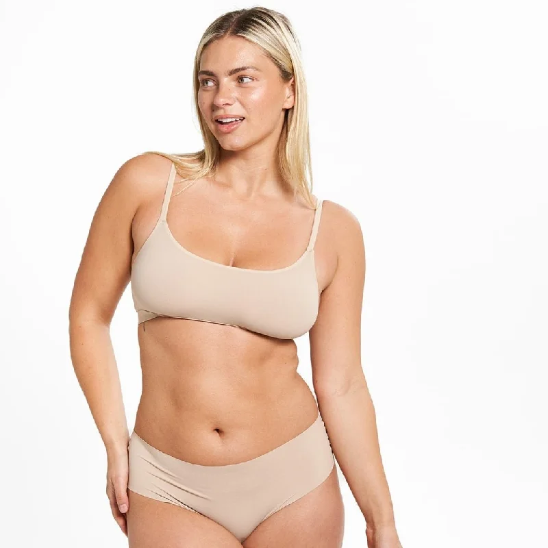 Mid-Rise Cheeky - Seamless Ultrasmooth 2.0 - Latte (PREORDER)