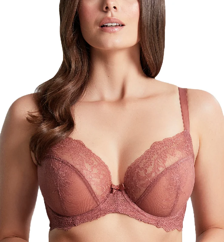 Panache Ana Lace Plunge Underwire Bra (9396) - Sienna