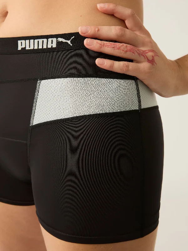 Puma X Modibodi Active Long Boyshort Moderate-Heavy Black/Platinum Grey