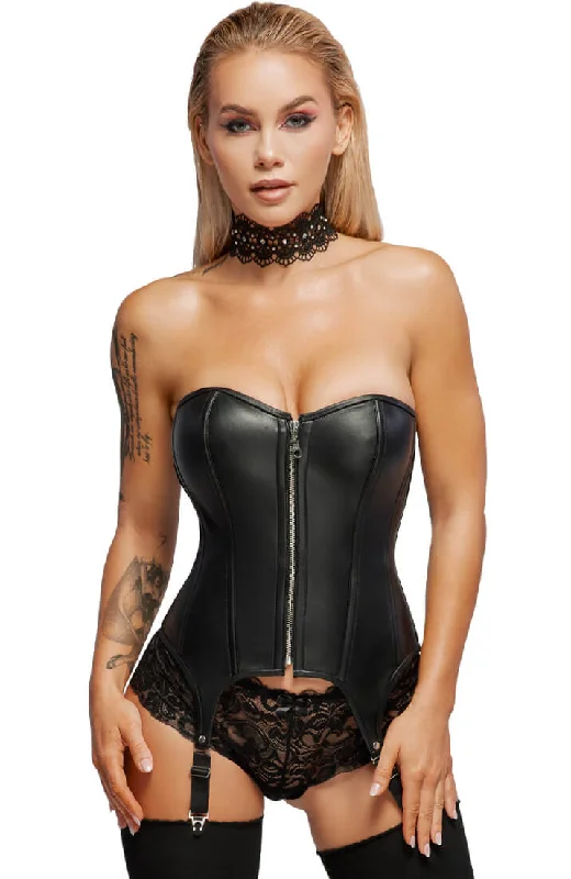 Leather suspender corset - Silhouette Highlight